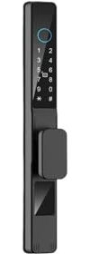 VEKELETE Serrature Intelligenti for Porte scorrevoli elettroniche con Chiave Meccanica, Impronte digitali, Password biometrica, Scheda RFID, Tuya App Impermeabile(B-6085-Short)