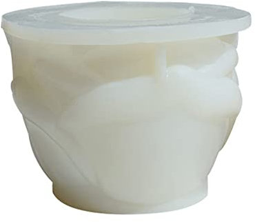 Caja de almacenamiento en forma de flor, molde de silicona con forma de rosa, maceta hecha a mano, para decoración del hogar