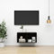 UJCHVHN Meuble TV mural en bois d'ingénierie, centres de divertissement et supports TV Noir brillant 37 x 37 x 72 cm
