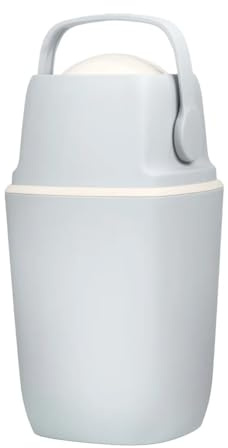 (air)well bin Windeleimer Geruchsdicht – Windelmülleimer mit Geruchsstopp-System, Einhändige Bedienung, Kapazität bis zu 22 Windeln, Hygienischer Wickeleimer für Badezimmer & Babyzimmer (Grey)