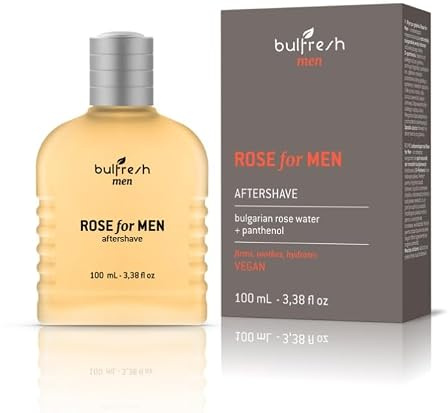 Bulfresh Rose for Men After Shave Lotion with Bulgarian Rose Water and Panthenol, 100 ml