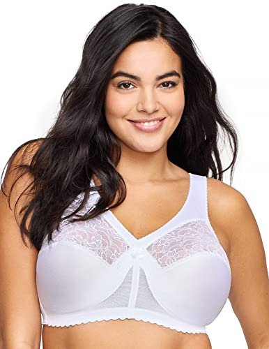 Glamorise Magic Lift Soft-Cup, Übergröße, mit Schulter-Komfort,Weiß,125I