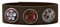 Quiges Damen 18mm Druckknopf Armband aus Leder Dunkelbraun mit Braune/Versilberte Click Buttons 18-20cm