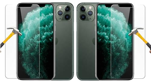 ino 2x Schutzglas für Panzerglas iPhone 11Pro Panzerfolie Displayschutzglas Display Schutz Harte 9H Schutzfolie Hartglas Glasfolie iPhone 11 pro