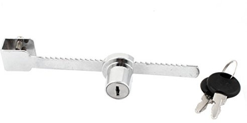 Sourcingmap® Serrure avec 2 clés pour porte coulissante d'armoire en verre