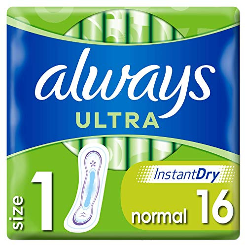Always Ultra Normal Sanitary Towels Size 1, 16 Pads