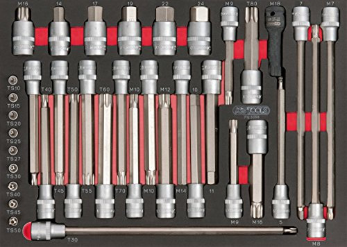KS Tools 712.5038 38 Modul Mechanisch lang für Bits 1/4 1/2 Zoll
