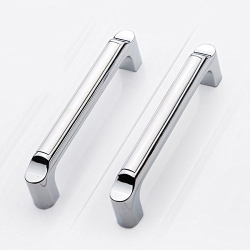 Angela-homestyle™ Tirador para cajón o mueble, tirador para armario o cocina, color plateado (64 mm)