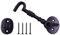 The Metal Magician Cast Iron Cabin Eye Hook Latch for Gates and Doors 5 Inch