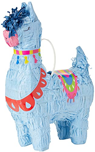 Unique Party- Mini-Lama-Party-Piñata, 1 Stück 73239-Lama Favor Decoration-Themed Birthday Party, 73239, Nylon/A Einheitsgröße, mehrfarbig