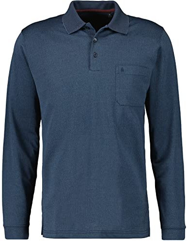 RAGMAN Herren Poloshirt Langarm Marine-070, L