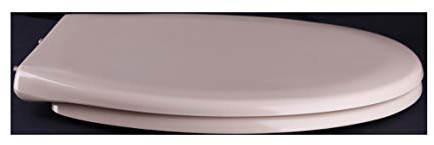Grünblatt Comfort Design Toilet Seat Oval Toilet Lid with Quick Release Function and Silent Soft-Close Mechanism Antibacterial Duroplast (Beige)