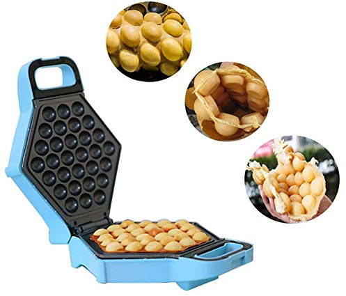 Aprilhp Gofreras Eléctricas Gofres Maquina Profesional Belga Waflera con Forma de Huevo, Máquina de Hacer Gofres para el Hogar