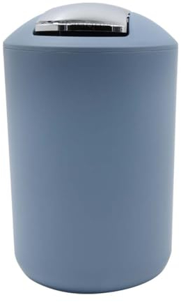 BM 4806 Pattumiera Bagno Basculante Cestino Spazzatura Bidoncino Bagno 3L Blu Avio, Diversi Colori a Scelta, Realizzata in Polipropilene