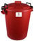 Srendi® Small/Medium/Large Plastic Coloured Bin/Waterfroof/Rodent Proof/Ideal for Outdoor/Animal Feed/Food/Storage/Flour Locking Lid (50L, RED)