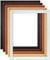 myposterframe Schattenfugen Rahmen 40 x 50 cm Holz Leerrahmen Mira für Leinwand Dunkelbraun