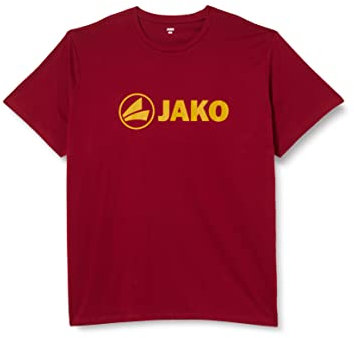 JAKO Herren T-Shirt Promo, Weinrot/Neonorange, 3XL