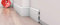 5 pezzi / 10 metri battiscopa – bianco – 2 metri – materiale duro/simile alla plastica – decorazione – Parete – pavimento – soffitto (DP5)