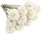 Aoleytech 12pcs Artificial Chrysanthemum Balls, Artificial Hydrangea Bouquet, Silk Fake Chrysanthemum Plants for Indoor, Outdoor, Garden, Flower Arrangement, Home Decor - (White)