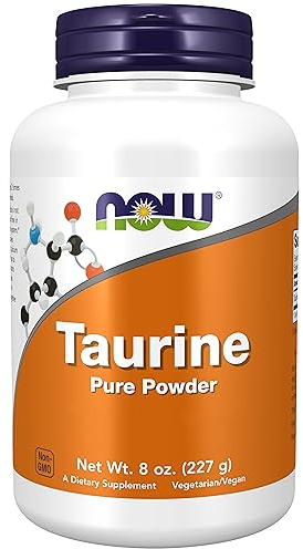 Now Foods, Taurine, Forme Libre, 227g Poudre végétalienne, Testé en Laboratoire, Sans Soja, Sans Gluten, Sans OGM, Végétarien