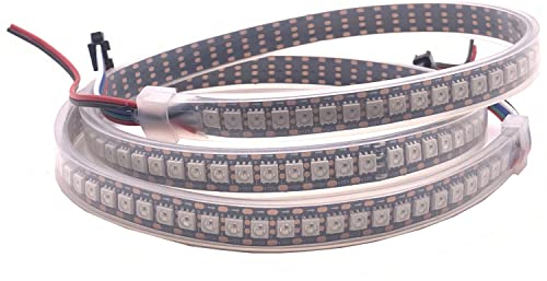 WS2815 (aktualisiert WS2812B) 1m 144 individuell digital adressierbare Pixel RGB-Dual-Signal-LED Flexibles Lichtband 5050 SMD IP67 wasserdicht Magic Dream Color DC12V
