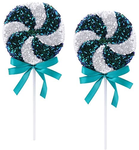 Christmas Concepts® Lot de 2 décorations de Noël géantes à Paillettes Scintillantes de 36 cm (14,2)– Ornements de Sapin de Noël – 5 Couleurs Disponibles