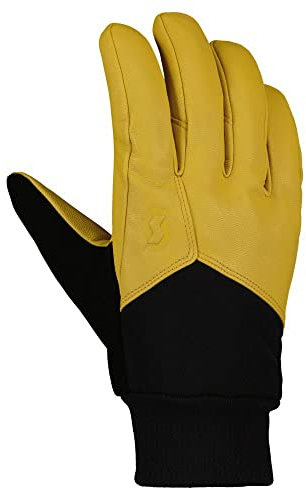 Scott Explorair Work Glove Gelb - Robuster vielseitiger Leder Allround Handschuh, Größe S - Farbe Black