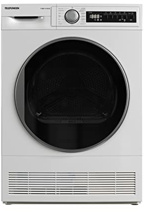 Telefunken T-K8-11-B-V2 Trockner, 8kg Kondenstrockner mit 15 Programmen, Knitterschutz & Trommelreversierung, weiß