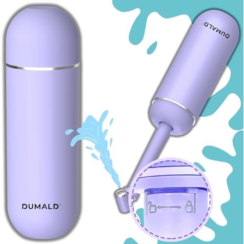 DUMALD Bidet Portable 380ML - Douche Intime Périnée - Douchette Post Accouchement - Bouteille Perineale Post Partum - Douchette Intime Maternité - Douche Perinée (VIOLET)
