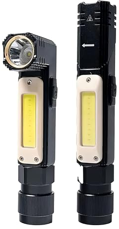 🆄🅽🆂🅴🆁 𝗧𝗜𝗣𝗣: LED COB Taschenlampe Arbeitslampe Pannenleuchte Notfallleuchte Inspektionslampe mit Magnet, Stroboskop, Rotlicht, USB wiederaufladbar, Arbeit, Outdoor, Camping, Wandern, Notfälle