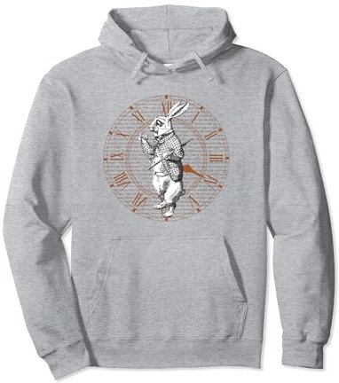 Weißes Kaninchen Vintage Uhr Steampunk T-Shirt Pullover Hoodie