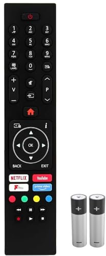 Universal TV Remote Control Replacement | Compatible with Luxor, Bush, Digihome, Finlux, Electriq & More | No Setup Required | With Netflix, Youtube, Freeview Play, Prime Video Buttons