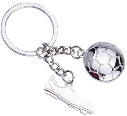 JNNJ Pendentif De Décoration Pour Porte-Clés Voiture, Porte-Clés De Voiture Pour Chaussures De Football, Métal Porte-Clés Terrain Football Avec Joint Torique(Chaussure de Football2)