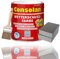 Consolan Wetterschutzfarbe Set 2,5 l Holzfarbe Dauerschutz Deckend mit Zubehör (Horizontblau)