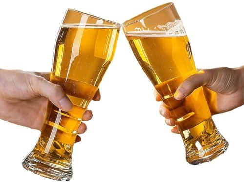 OZLMBERN Vaso de cerveza artesanal de cristal para el hogar, creativo, personalizado, artesanal, de trigo, grande, para Bar, especial, de barril