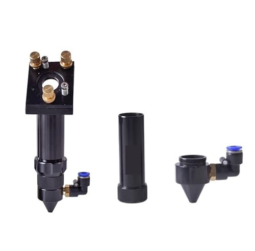 CO2 Laser Lens Beam Laser CO2 Laser Head Set with Lens Device and 3rd Mirror Mount & Air Nozzle CO2 for Laser Machine Mechanical Parts for CO2 Laser Cutting Equipment(Red,63.5_A3)