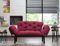 Dmora - 2-Sitzer SchlafsofaZeeusis, Verwandelbares Sofa, Lineare Stoffstruktur, Schlafsessel mit Stauraum, 155x70 h85 cm, Rot