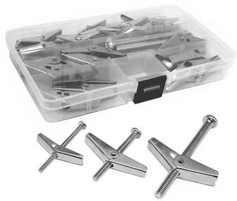 Veemoon 1satz Heavy Duty Kippdübel Mit Flügelmutter Und Schrauben Teiliges Für Einfache Von Schweren Gegenständen An Trockenbauwänden