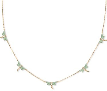 SINGULARU Halskette Libelle vergoldet Damenschmuck