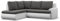 Mebligo - Ecksofa mit Schlaffunktion und 2 Bettkasten Dunkelgrau + Grau 230x89x200 (BxHxT) FORESTA - Links Eckcouch, Sofas & Couches, Couch L Form, Cauchsofa, Sofa Wohnzimmer, Ecke Sofa