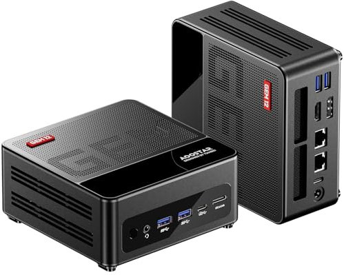 AOOSTAR GEM12 Max 8745HS Mini PC, Ryzen 7 8745HS Gaming PC, 16GB DDR5 RAM 512GB SSD PCIe 4.0, Mini Desktop Computer mit USB4, 4K HDMI2.1, DP1.4, WiFi6, BT5.2, Dual 2,5G LAN für Schule/Zuhause/Büro