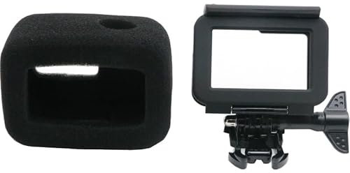 Sports Camera Microphone Windscreen Foam Case Protective Frame For GoPro Hero5 6 7