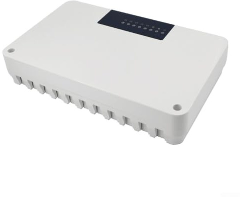 HanOaki Central Heating System Controller 5/8 Zone Thermostat Hub Electric Valve Actuator Control Box for Floor Water Heating with Passive Boiler Connection White ABS(5)