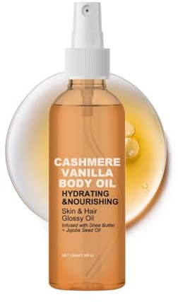 Vanilla Cashmere Body Oil, Körperaufhellendes Öl, Sheabutter mit Jojoba Und Strahlenöl, für Feuchtigkeitsspendendes und Hydratisierendes, für alle Hauttypen (1PC, 100ml)