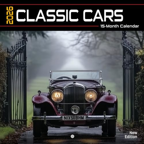 Classic Cars 2026 Calendar: Legendary cars in iconic outdoor locations