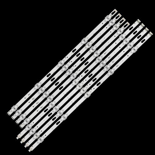 HCGX LED Backlight Strips for 55-inch TV, 8-Piece Kit Replacement for UE55TU7092 UN55TU7000 SVC550F53-78-L Repair Parts(For 5 TV)