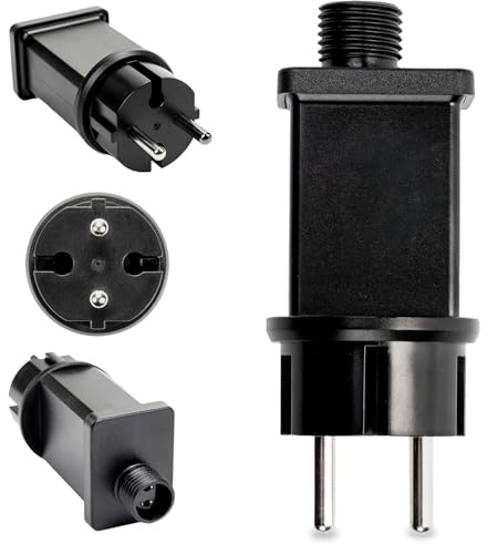 Lumiled LED Netzteil 24V-230V Adapter Stromversorgung 18W für Lichterketten – Wetterfest IP44 Steckernetzteil Weihnachtsbeleuchtung Weihnachtsdeko Balkon Garten Terrasse kompatibel mit Solarlichtern