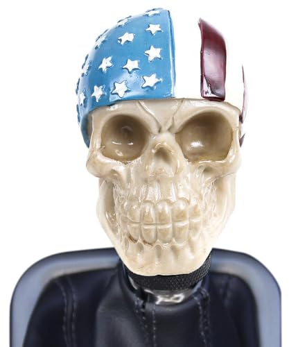 Ceprznvey Totenkopf Schaltknauf Big Teeth Resin Skull Gear Shifting Stick