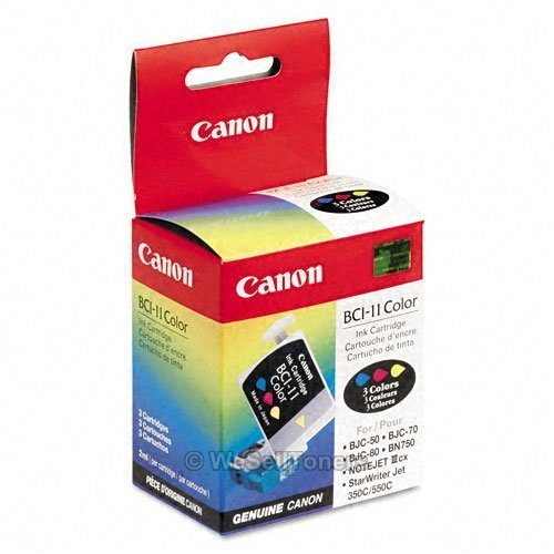 Canon BCI-11 Tintenpatrone BCI11, Schwarz, 3 Stück