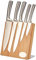 Pradel Jean Dubost 18521 Bambus-Messerblock mit 5 Edelstahl-Messern